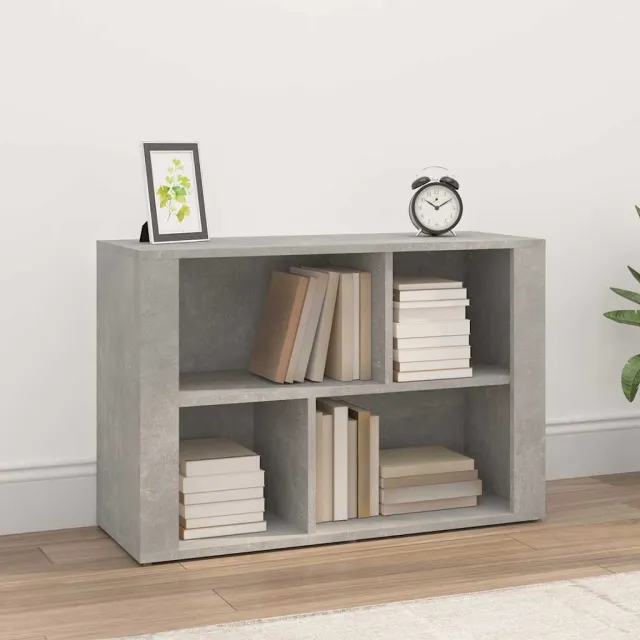 vidaXL Dressoir 80x30x54 cm bewerkt hout betongrijs grijs, foto 2