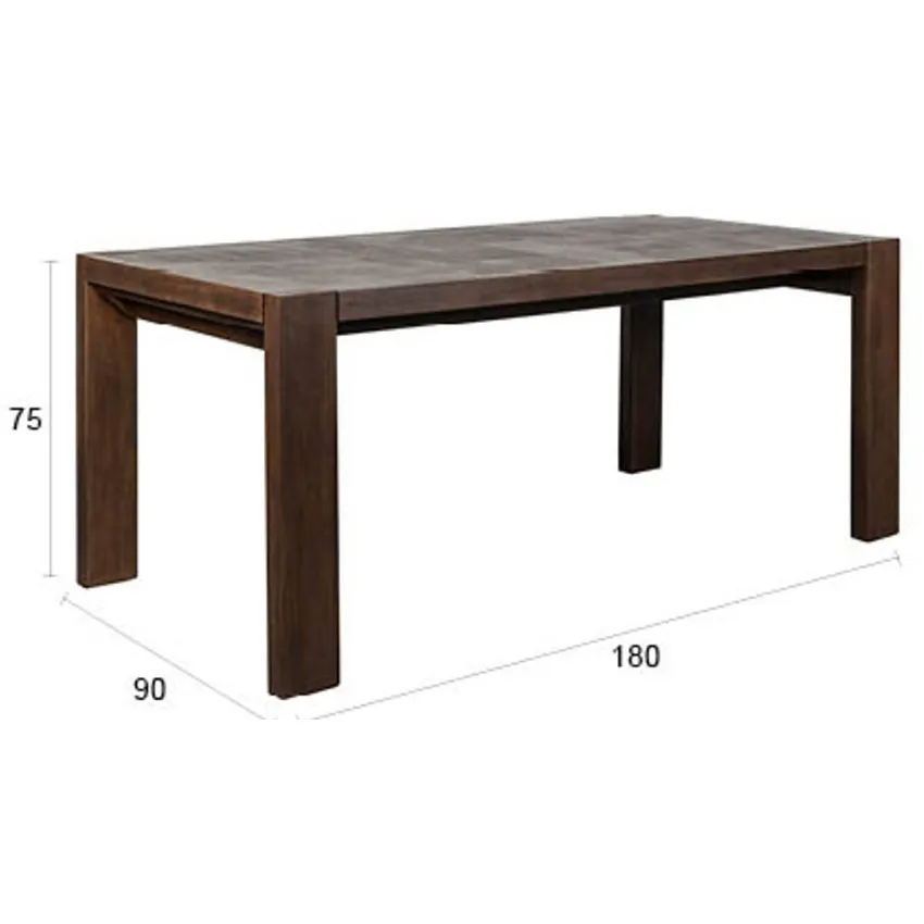 Dutchbone eetkamertafel Bruneau bruin, foto 2