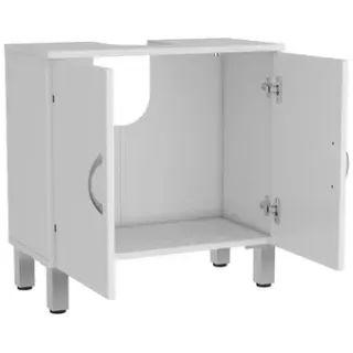 Baseline - Praxis Eigen Merk Baseline Wastafelonderkast Essenziale 60cm - Wit Mat - Met 2 Deuren, foto 5