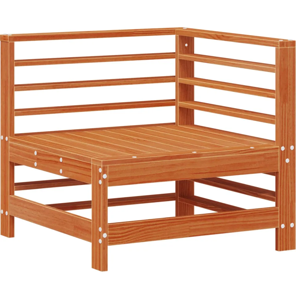 vidaXL Tuin loungeset 5 st Wasbruin Massief grenenhout bruin, foto 3
