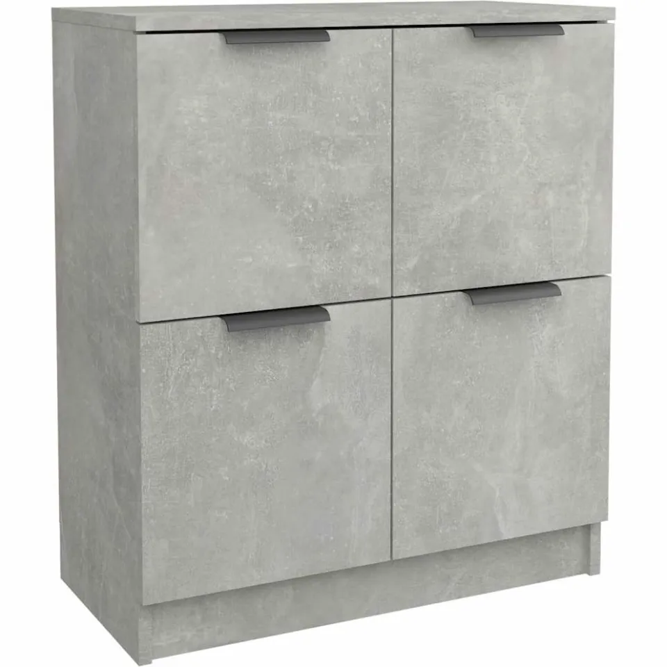 vidaXL Dressoir 60x30x70 cm bewerkt hout betongrijs