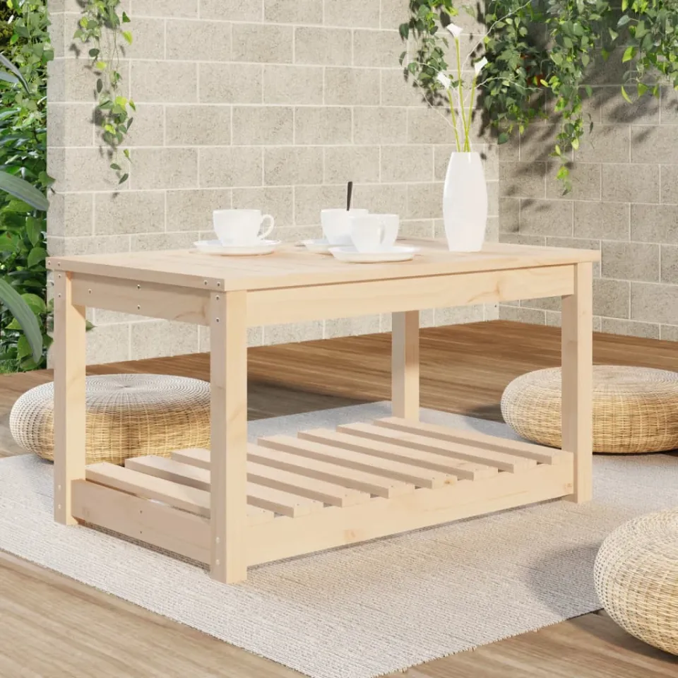 vidaXL Tuintafel 82,5x50,5x45 cm massief grenenhout bruin, foto 3