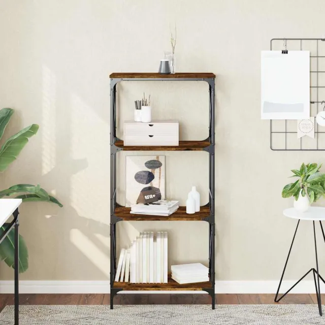 vidaXL Boekenkast 4-laags 59x35x132 cm bewerkt hout gerookt eikenkleur, foto 2