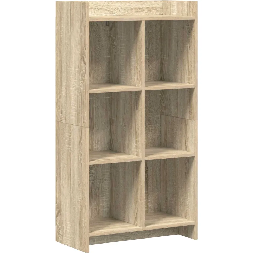 vidaXL Boekenkast Sonoma Eiken 59 x 30 x 111 cm Bewerkt hout Bruin