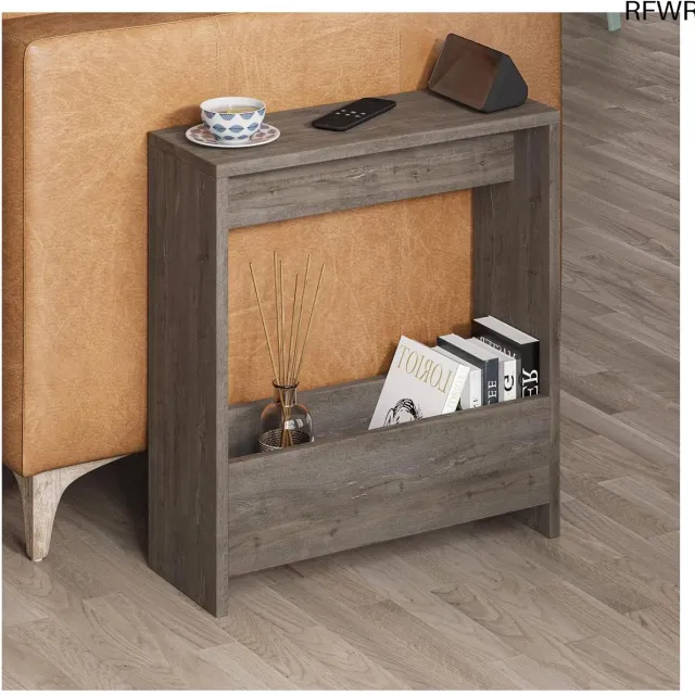 RFWR Bijzettafel met tijdschriftenrek – Multifunctionele Salontafel voor Woonkamer en Kantoor – Verkrijgbaar in Diverse Kleuren – 55 x 20 x 60 cm