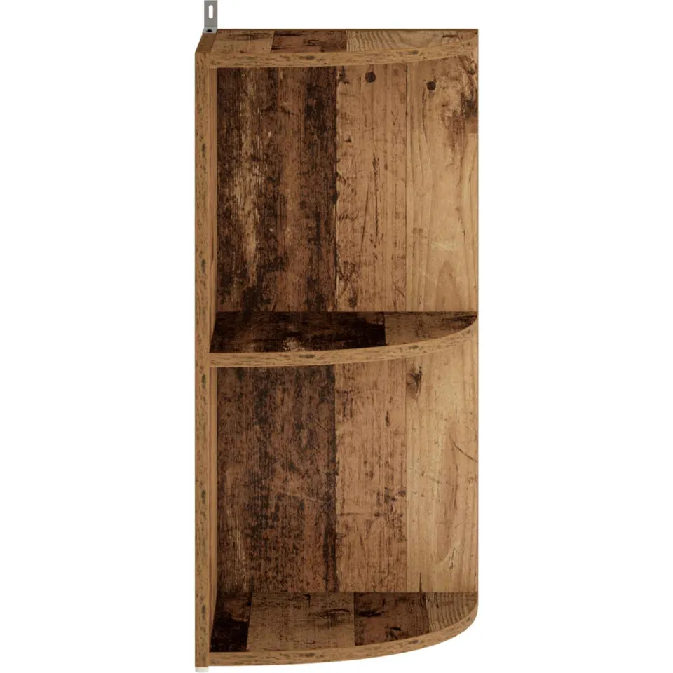 vidaXL Hoekplank 2-laags 41,5 x 41,5 x 72 cm Bewerkt hout Oud hout Bruin