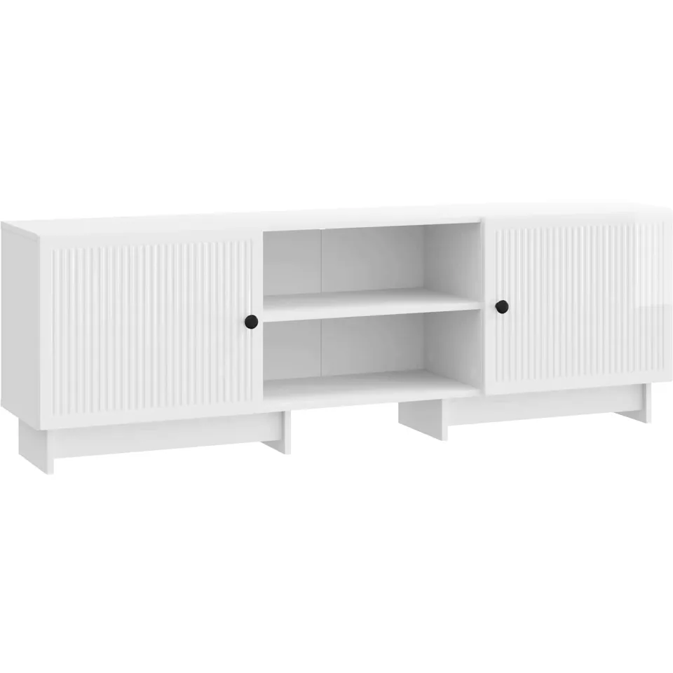 vidaXL TV-kast 150 x 31 x 50 cm Hoogglans Wit Geconstrueerd hout