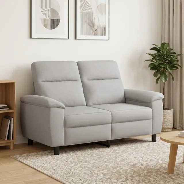 vidaXL Bank Wolkengrijs 158 x 90 x 95 cm Stof