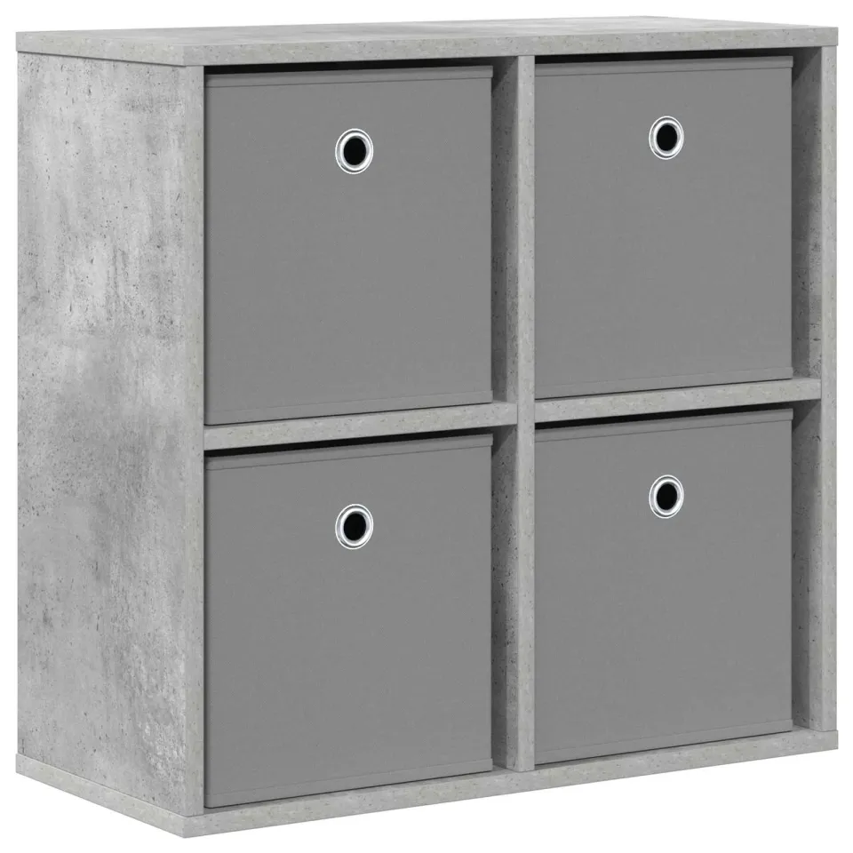 vidaXL Dressoir Beton Grijs 59,5 x 27 x 57 cm