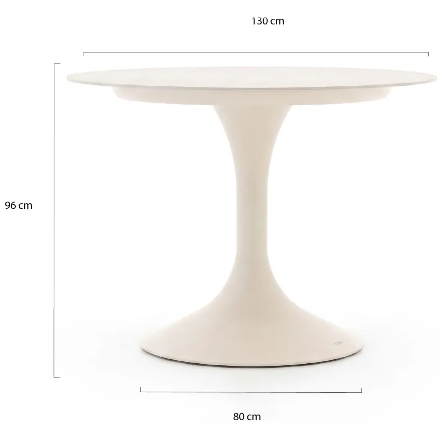 Suns Nappa/Nova ø130cm low barset 6-delig taupe, foto 4