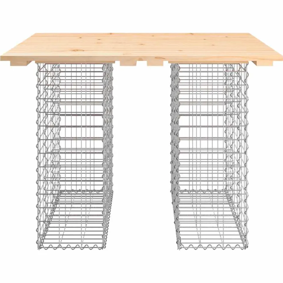 vidaXL Tuintafel schanskorfontwerp 100x102x72 cm massief grenenhout bruin