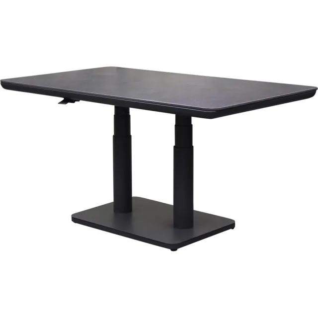 AVH-Collectie Nevada in hoogte verstelbare lounge diningtafel 140x80xH51-72cm antraciet