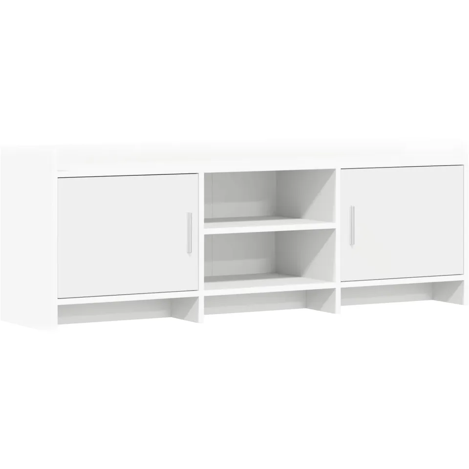 vidaXL TV-kast 130 x 33 x 47 cm Wit Bewerkt hout