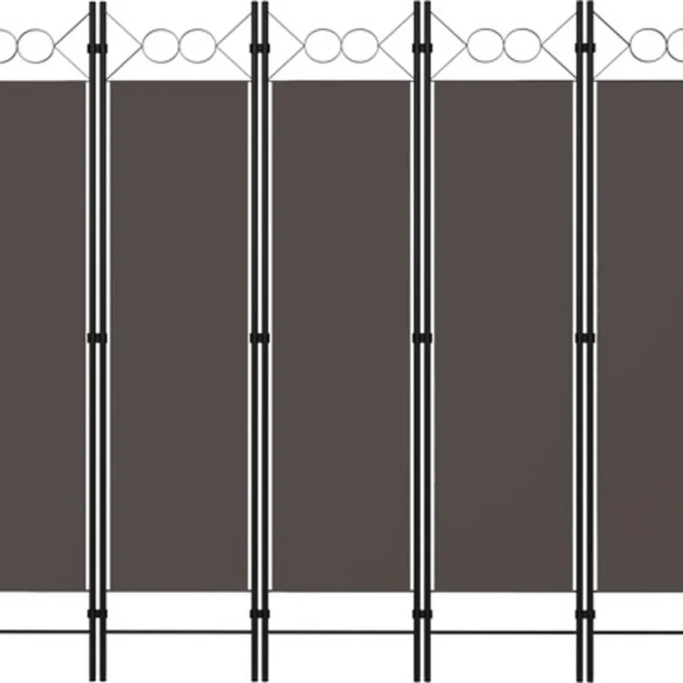 vidaXL Kamerscherm met 5 panelen 200x180 cm antraciet, foto 2