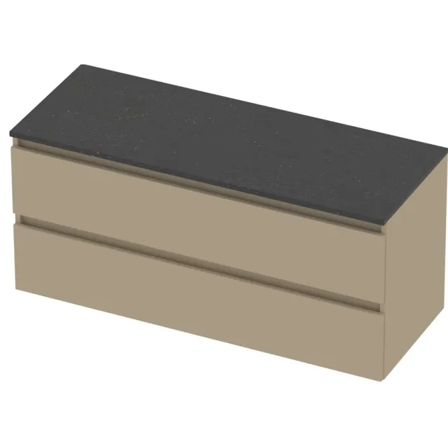 Basic-Line Deck 46 Badmeubelset Greeploos 120x46x58 cm D46BSEMB120 Mat Beige Blue Stone Grijs