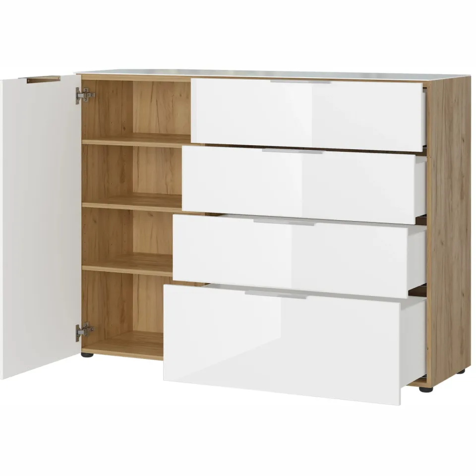 dressoir Sirmione wit-eiken, foto 2