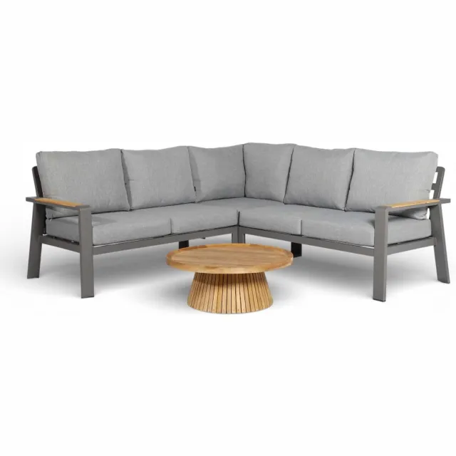 Belito Lotte Loungeset Hoekbank Nr. 8 | Antraciet Aluminium | 220 x 220 cm | 5-persoons