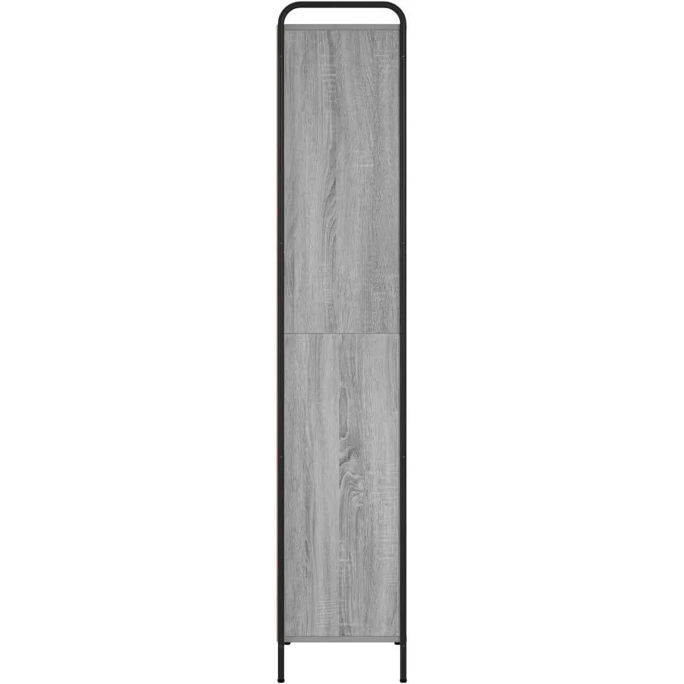 vidaXL Boekenkast 55,5 x 33 x 174 cm Bewerkt hout Grijs Sonoma, foto 4