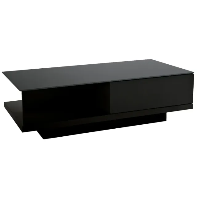 Salontafel Caminha hoogglans zwart