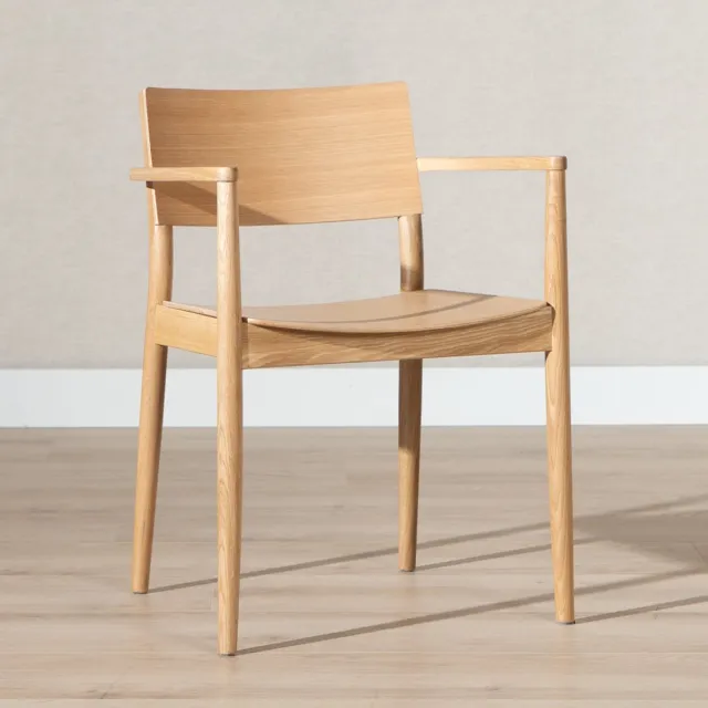 Bronx71 Scandinavische eetkamerstoel Iza naturel eiken - stoel Hout