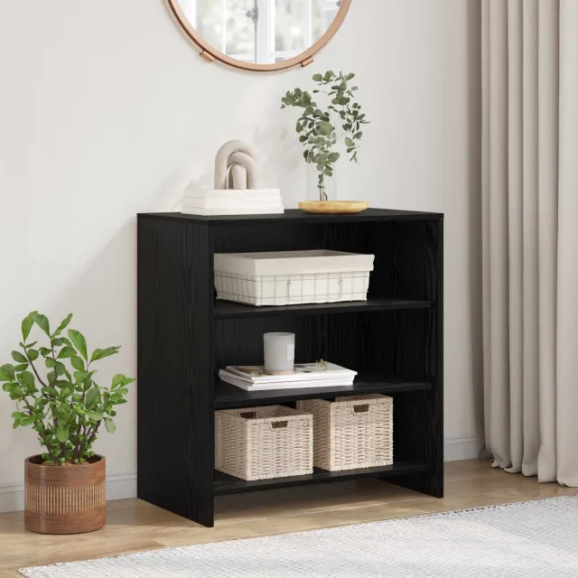 vidaXL Dressoir Zwart 70 x 41 x 75 cm Bewerkt hout, foto 2