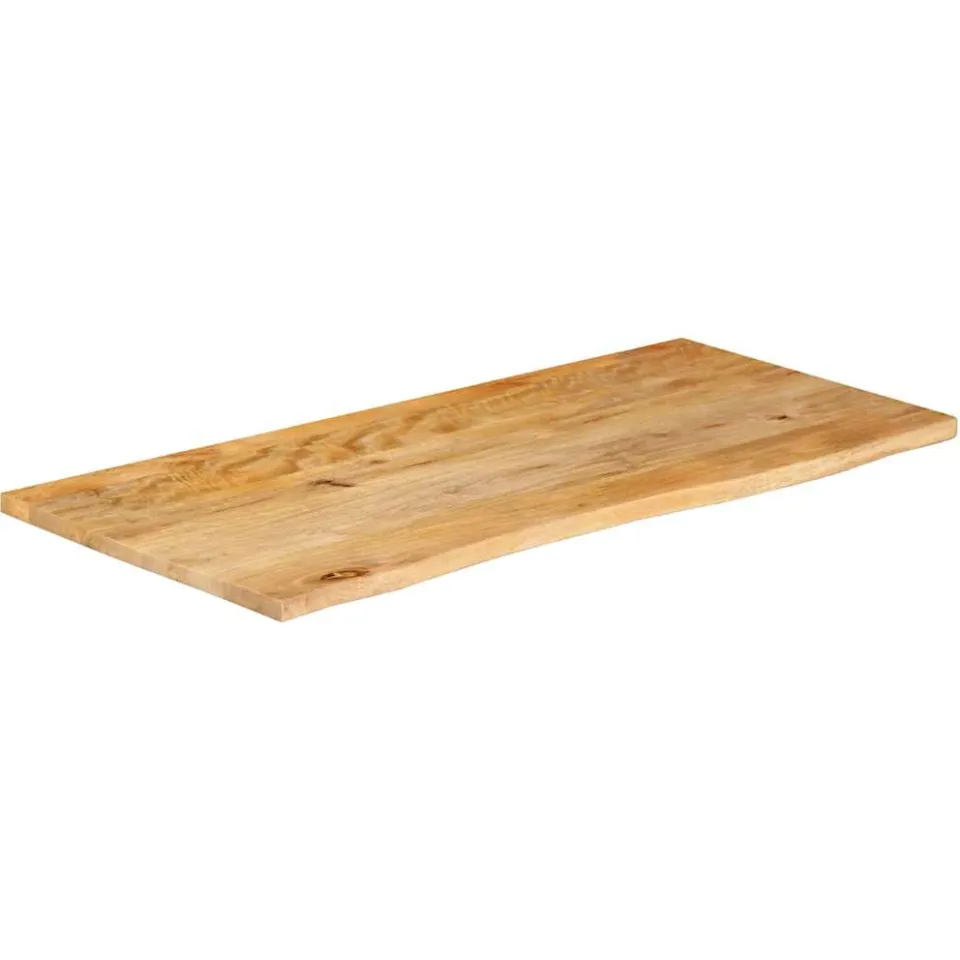 vidaXL Tafelblad met natuurlijke rand 120x60x2,5 cm massief mangohout bruin, foto 2