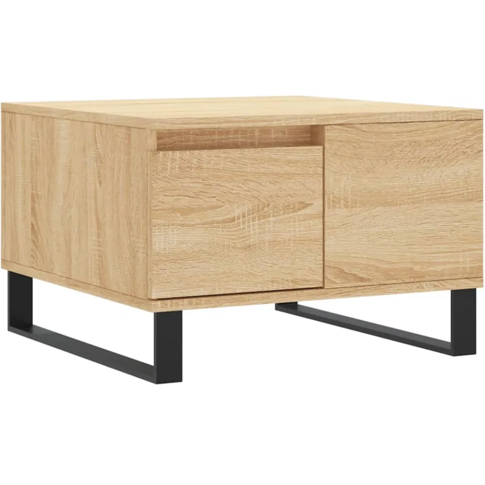 vidaXL Salontafel 55x55x36,5 cm bewerkt hout sonoma eikenkleurig, foto 3
