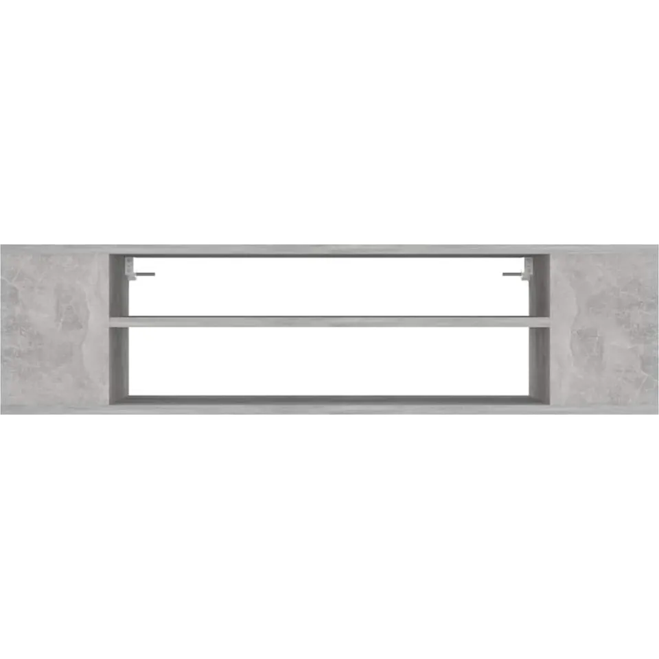vidaXL Tv-hangmeubel 100x30x26,5 cm bewerkt hout betongrijs