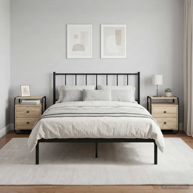vidaXL Nachtkastje 2 st Sonoma Eiken 40 x 36,5 x 50 cm Bewerkt hout, foto 2