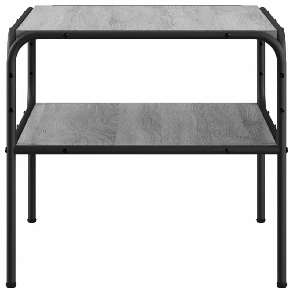 vidaXL Bijzettafel Grijs Sonoma 100 x 50 x 46 cm Bewerkt hout