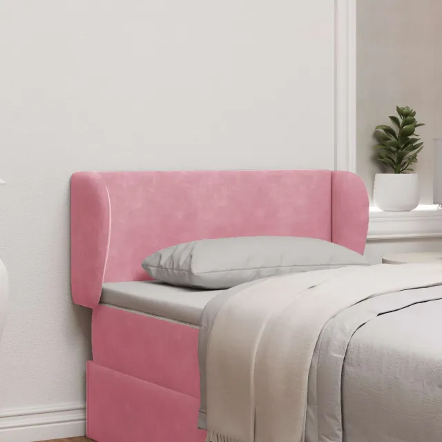 vidaXL Hoofdbord oor Roze Fluweel