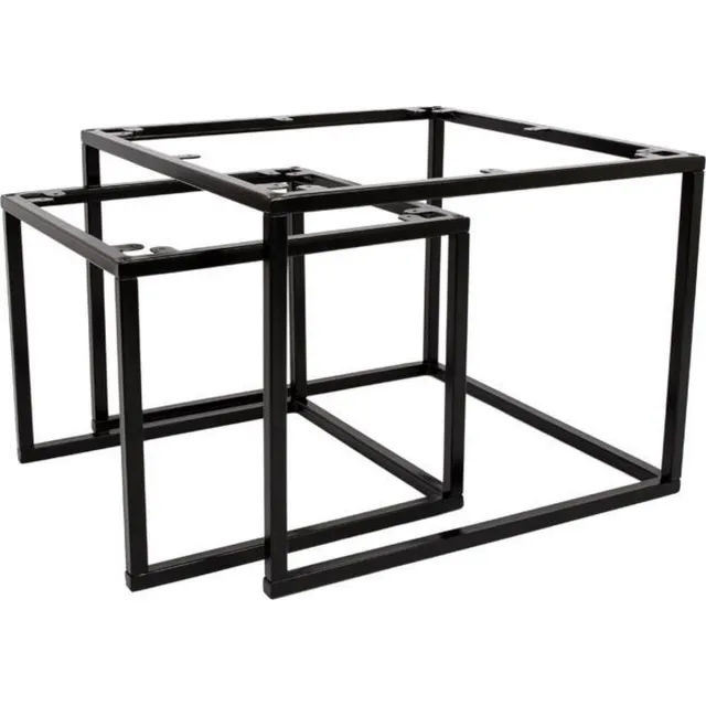MaximaVida luxe frame Chicago voor vierkante salontafel set - maak zelf je salontafel set Zwart