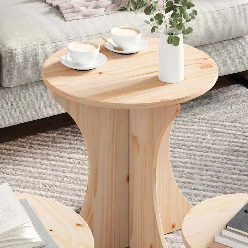 vidaXL Salontafel 3 st Naturel 46 x 46 x 47 cm, foto 4