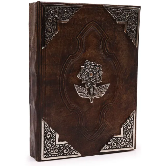 Ancient Wisdom Heafty Brown Tan Book - Zinc Rose Decor - 200 pagina's met schepranden - 26x18cm multicolor