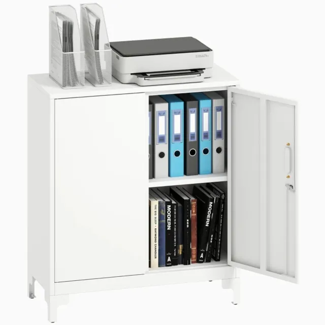 GranMaison Lockerkast - Archiefkast - Kantoor - Opbergkast - Thuis - Organizer - Metaal - Wit