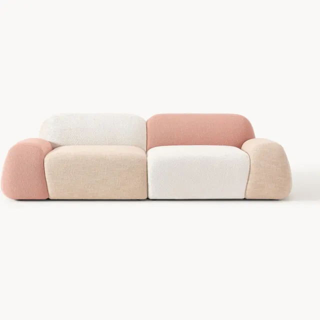 Westwing Collection Modulaire bank Wolke (3-zits), Fuorisalone Edition Roze