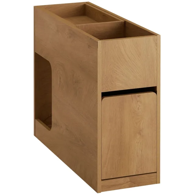 Happiq Bijzettafel - Voor Office of Slaapkamer - Ruimtebesparend - Nature Kleur