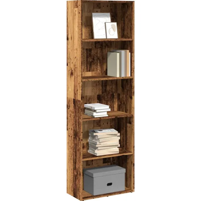 vidaXL Boekenkast 60x30x189 cm bewerkt hout oud houtkleurig Bruin