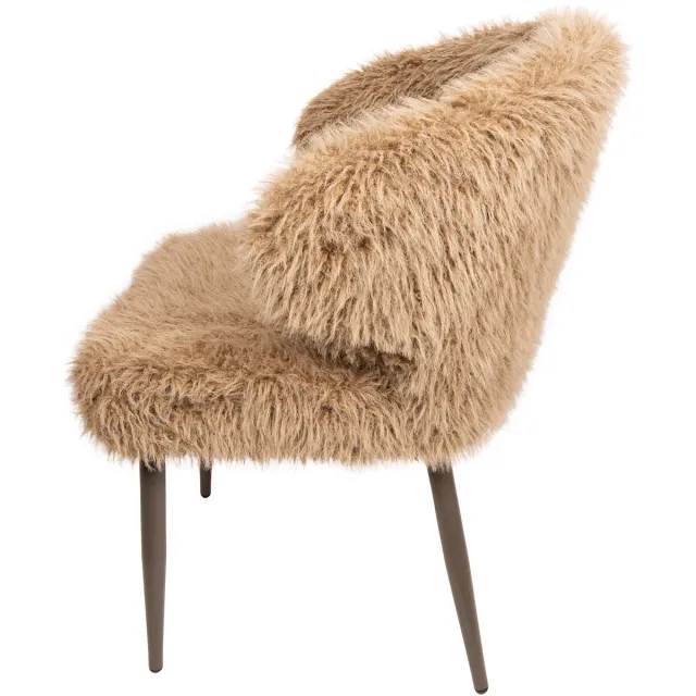 PTMD Eetkamerstoel Ares - Bruin - 61x61x83cm