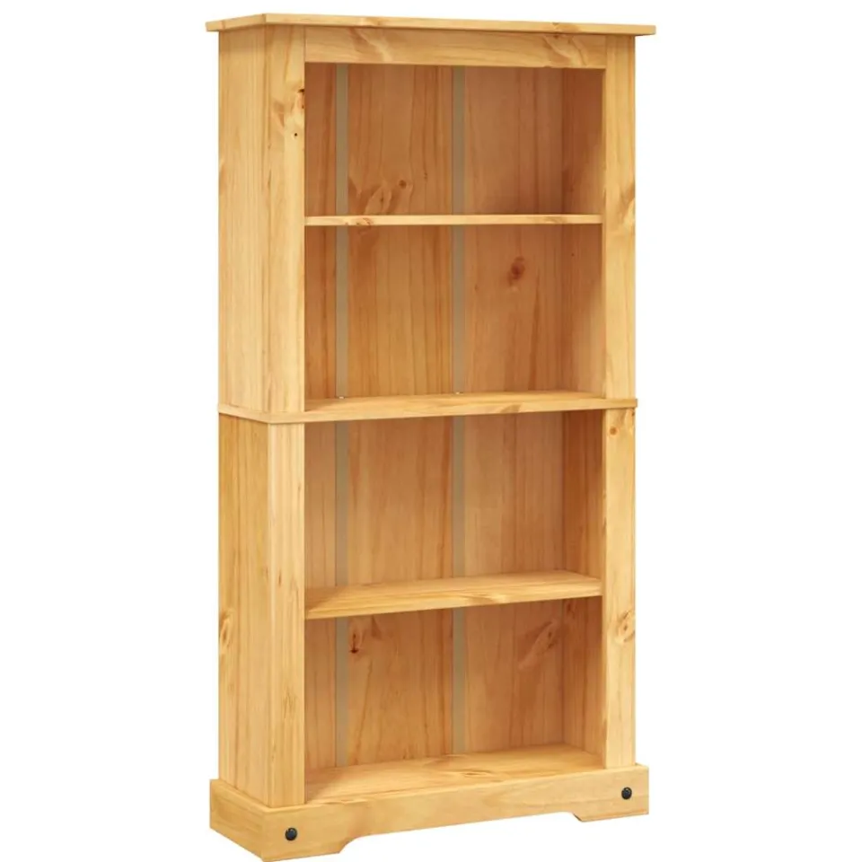 vidaXL Boekenkast grenenhout met 4 planken Corona-stijl 80x29x150 cm Bruin