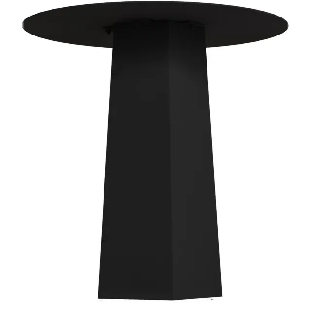 Gorillz Charm Bijzettafel - Rond - Zwarte Metalen Koffietafel - Design Tafel voor Woonkamer, Hal of Slaapkamer