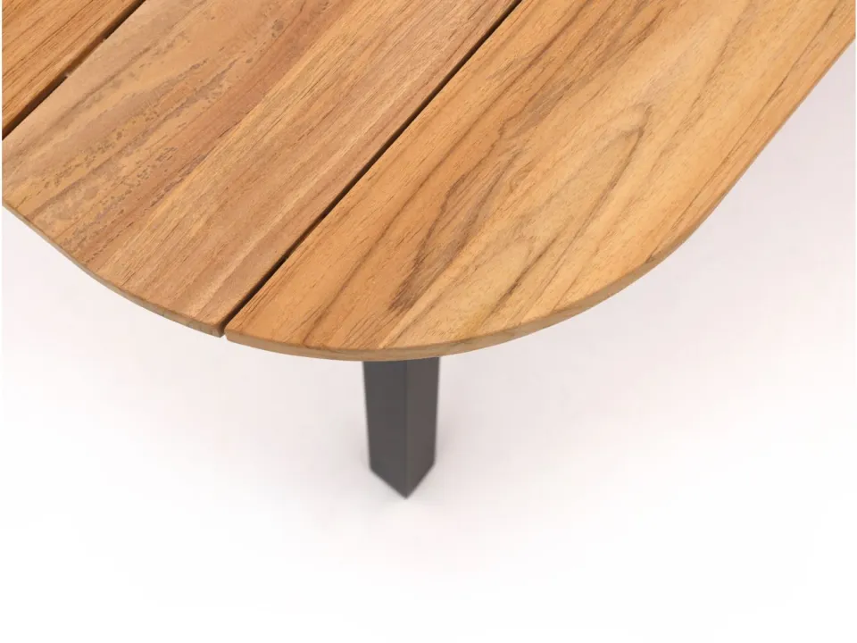 Hartman tuinmeubelen Hartman Tubb dining tuintafel 185x100cm zwart, foto 5