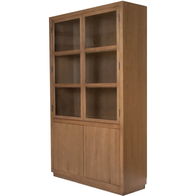 DÉJA Living Vitrinekast Cuenca - Bruin Eiken - 120x40x200cm