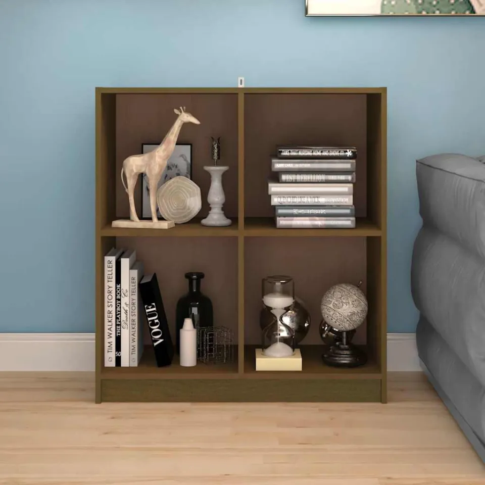 vidaXL Dressoir 70x33x76 cm massief grenenhout honingbruin bruin, foto 3