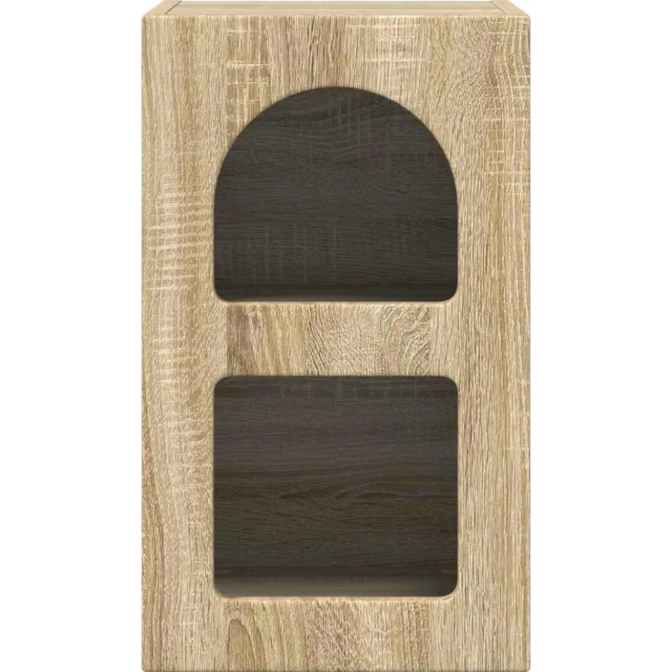 vidaXL Nachtkastje ELST Sonoma Eiken 29,5 x 33,5 x 50 cm Bewerkt hout, foto 4