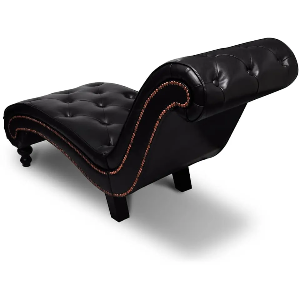 vidaXL Chaise longue kunstleer bruin, foto 3