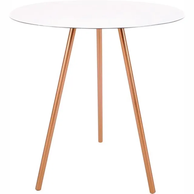 XLBoom Elle Bijzettafel Medium - Wit - Aluminium - 45 × 45 × 44,5 cm