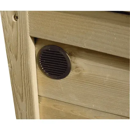 Lutra Kussenbox - Hout - Naturel - 140x67x67cm, foto 4