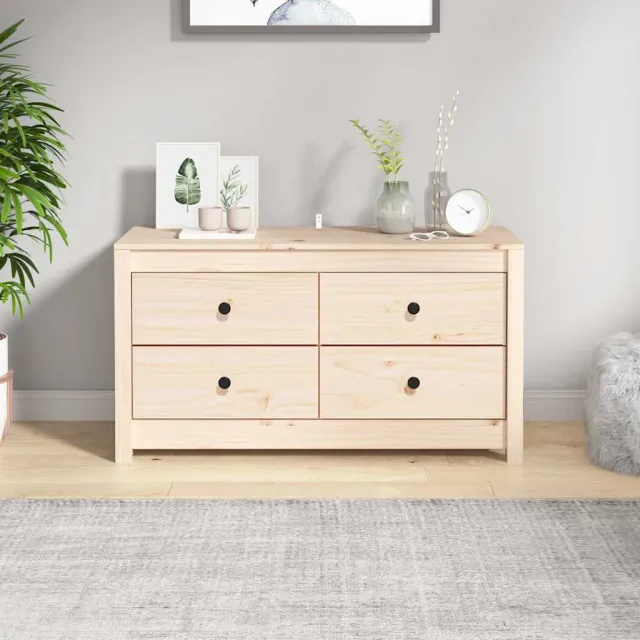 vidaXL Dressoir 100x40x54 cm massief grenenhout bruin, foto 2
