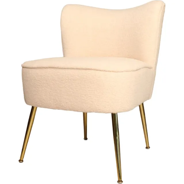 Lizzely Garden & Living Fauteuil zitbank 1 persoons Teddy beige stoel